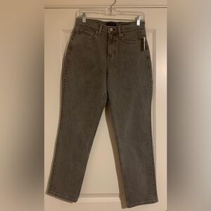 NWT Banana Republic Light Grey Size 26 High Rise Straight Jeans